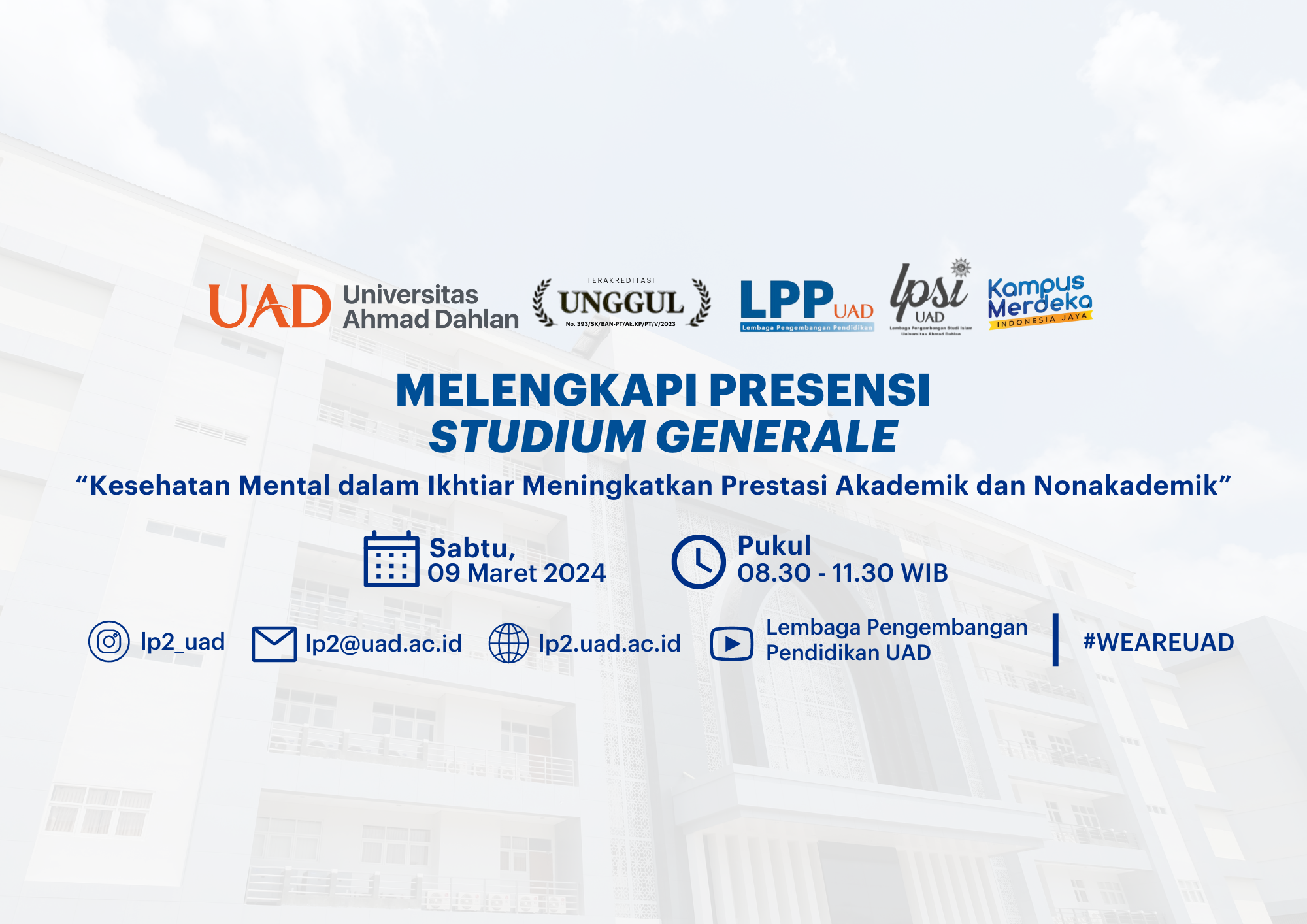 Pengumuman Melengkapi Presensi Studium Generale Semester Genap TA 2023/ ...